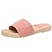 Produktbild WINLISTING Muttertag Rom Frauen Sommer Pantoffel Hanfseil Flache Strand Pantoffel offene Zehen Sandelholze Valentinstag (Rosa, 40)