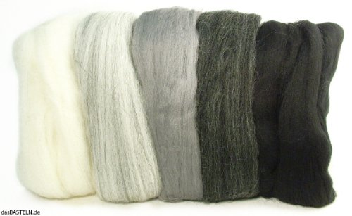 efco 1008607 Filzwolle, 18 x 12 x 10 cm, schwarz / weiß