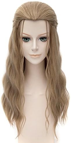 Falamka The Avengers Thor Costume Wigs Golden Blond Curly Long Wig (Blond)