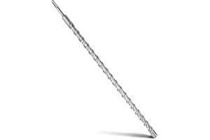 MOXPIFY SDS Plus Foret à béton 22 x 600 mm, avec 4 taillants en carbure et double vis, pour béton, pierre, pierre naturelle