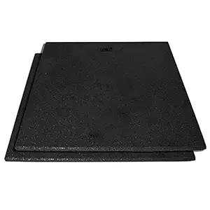 USI UNIVERSAL Rubber Tiles , Supertuf Tiles Made of Rubber Ideal For Free Weight Areas, Heavy Lifting Zones & Cross Training Boxes / Gyms ( Pack of 2 Pcs)