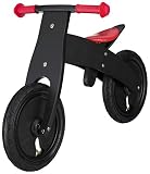 BIKESTAR® Mitwachsendes Kinderlaufrad für sichere und sorgenfreie Spielfreude ab 2 Jahren ★ 12er Natur Holz Edition ★ Teuflisch Schwarz - 7