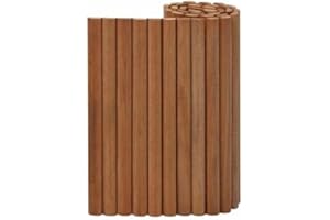 ROG GARDEN-LINE Bangkirai Hardwood Lawn Edging 180 cm Rollboarder Flower Bed Border (180 x 60 cm)