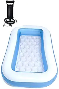 RAWMAX Summer Special Inflatable Kid Swimming Pool with Air Pump, 5 feet Bath tub, Water Pool for Kids (Multicolor) (5 feet )