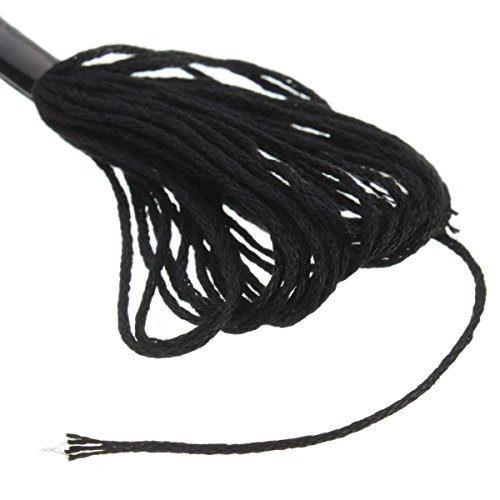 KING DO WAY 12 Straenge Kreuzstich Stickgarn Sticken Gobelin Polyester Baumwolle Schwarz 8 Meter - 3