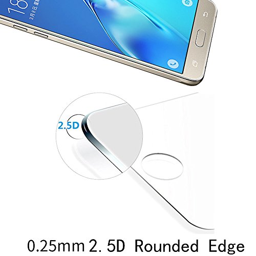 2 Stück Galaxy J5 2016 Glas Folie Schutzfolie Panzerfolie Displayschutzfolie,Yica 9H Hartglas Glasfolie Displayschutzglas Display Folie Screen Protector für Samsung Galaxy J5 2016 - 3