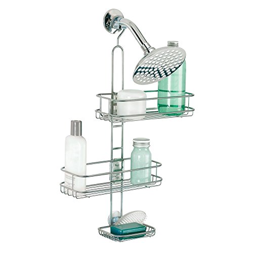 InterDesign 69286EU Linea Verstellbarer Dusch-Caddy, silber - 3