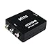 Price comparison product image juqilu RCA Composite AV to HDMI Video Audio Converter Adapter Mini Box Support 1080P for TV/PC/PS3/Blue-Ray DVD