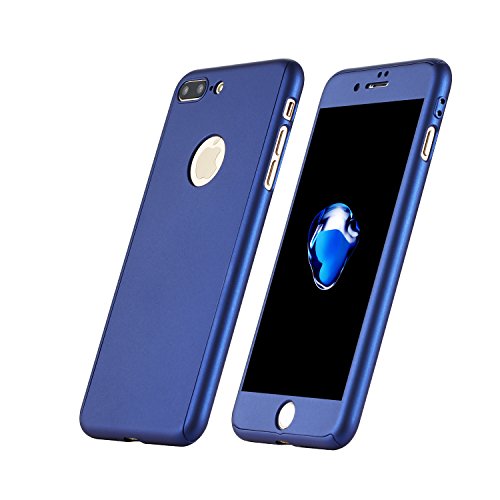 Dreamer-Z Funda de m vil Iphone7 360 grados paquete s lido con un agujero para Iphone 7 Azul Marino Dreamer-Z Funda de m vil Iphone7 360 grados paquete s lido con un agujero para Iphone 7 Azul Marino