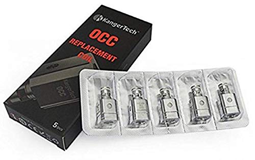 Kanger OCC Repuesto Bobina Genuino Kanger Smashing Kazuya misima Algodón Orgánico Bobina Pack de 5 (0,5 ohmios)