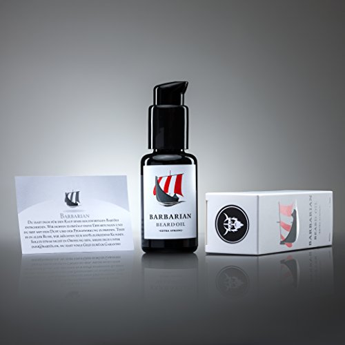 Hochwertiges Bartpflege Set – inklusive Mr. Burton´s Barbarian Bartöl, 50ml, 100% natürlich mit Arganöl, Bartbürste mit Wildschweinborsten, Bartschere, Kamm und Aufbewahrungsdose - 8
