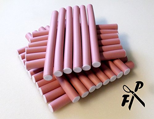Papilotten – Flex-Wickler Set 30 Stck. + Kosmetiktasche – 14 mm hell-pink - 4