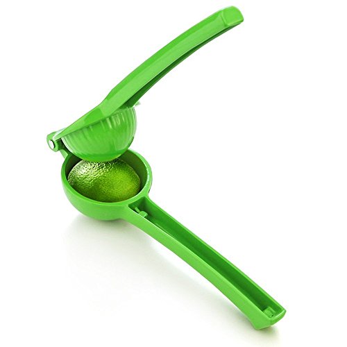 ducomi® Easy Squeeze – Saftpresse manuell aus Aluminiumlegierung – Zitronenpresse einfach und schnell Ihre Lieblings-Zitrusfrüchte – erhältlich in 3 Größen S (Lime) - 2