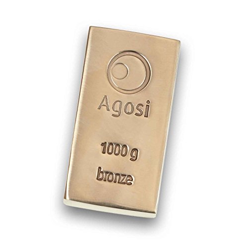 Preisvergleich Produktbild Bronzebarren 1000g von Agosi - 1kg Bronze in Barrenform