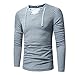 Produktbild Luckycat Slim Fit Oversize Herren Rundhals Longsleeve Basic Langarm T-Shirt in vielen Farben Vegan Herren Oversize Basic Longsleeve O-Neck T-Shirt Herbst-Winter Langarm Tops