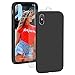 Price comparison product image ProBien Case for iPhone XS Max, Silicone Rubber Shockproof iPhone Max Cover Full Protective Bumper Shell with Free Tempered Screen Protector for iPhone XS Max 6.5" (2018)-Black