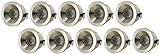 10er PACK - LED Mini Einbaustrahler 230V mit angeschlossenem LED-Trafo aus hochwertigem Aluminium in titan. Power LED Strahler in tagesweiß mit nur 3 Watt Verbrauch. Ideal als Decken- oder Wandeinbaustrahler im Wohnzimmer, Treppenhaus etc.