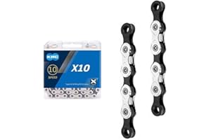 AIKYA X10 Catena per Bicicletta, 116 Maglie a 10 velocità MTB, Adatta Compatibilità per Shimano SRAM Campagnolo