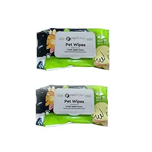 Pooch Box Wet Pet Wipes for Dogs, Puppies & Pets with Fresh Apple Scent 6