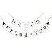 Produktbild Abschluss Banner We are So Proud of You Girlande Banner Foto-Requisit für Graduierung Dekorationen Party Supplies Graduate Banner Perfekte für Kinder Männer und Frauen