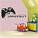 Produktbild Sticker Mural Vinyl Wall Decal Boy Room Chair Game Wall Art Mural Gamer Controller Wall Sticker Video Gaming Room Gamer Vinyl Art Decor 126X57Cm