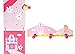 Produktbild Mädchen rosa Prinzessin Wandsticker Wandtattoo Messband Messlatte und Kleiderhaken Garderobenhaken Wandhaken für Mädchen-Kinderzimmer oder Schlafzimmer-Dekoration