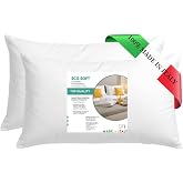 GM Eco Soft Bed Pillows, 50 x 80 cm, Sleeping Pillows, 2 Pieces, Cover in Hypo-Allergenic, Fresh, Washable, Hypoallergenic an