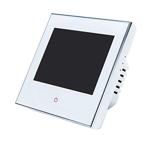 Preisvergleich Produktbild Slri 16A WiFi Sprachthermostat Programmierbarer elektrischer Heizungs Temperaturregler - Weiß