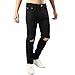 Produktbild URSING Herren Hosen Männer Casual Herbst Winter Denim Baumwollhose Straight Ripped Loch Jeans Hosen Biker Destroyed Look Jeans Hose Herrenhose Outdoorhose Stoffhose Trainingshose