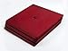 Produktbild atFoliX Sony PlayStation 4 Pro (PS4 Pro) Skin "FX-Leather-Red" Designfolie Sticker - Feine Leder-Struktur