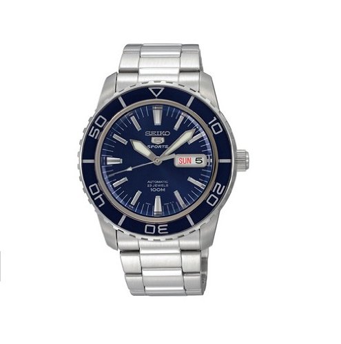 Seiko Herren-Armbanduhr XL Seiko 5 Sports Analog Automatik Edelstahl SNZH53K1 Seiko Herren-Armbanduhr XL Seiko 5 Sports Analog Automatik Edelstahl SNZH53K1