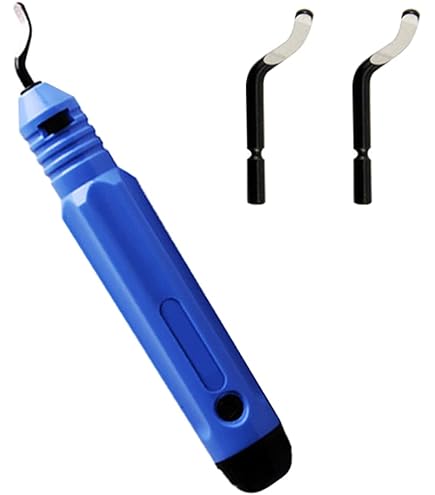 Set Tagliatore Per Sbavatura 10 Lame - Strumento Manuale Rotante 360° Per Legno E Metallo - Foto 2