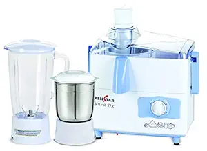Kenstar Yuva DX 450-Watt Juicer Mixer Grinder with 2 Jars (White & Blue)