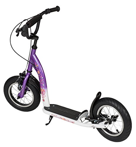 BIKESTAR® Original Safety Pro Sport Push Kick Scooter with brakes, mudguard and air tires for Kids 7 year old children girls ★ Sport Edition with Alloy Wheels 12 Inch ★ Candy Purple & Diamond White reviews BIKESTAR® Original Safety Pro Sport Push Kick Scooter with brakes, mudguard and air tires for Kids 7 year old children girls ★ Sport Edition with Alloy Wheels 12 Inch ★ Candy Purple & Diamond White