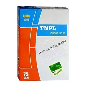 TNPL A4 Copier Paper - 75 GSM A4 Printing Paper, A4 Paper 500 Sheets For Printer, A4 Paper 1 Ream