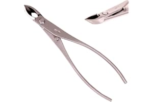 Ryuga Bonsai - Schmale Konkavzange 185 mm, Edelstahl in Japanqualität 60847