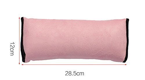CAOLATOR Auto Sicherheitsgurt Schulterpolster Schlafkissen Schulterkissen Autositze Gurtpolster für Kinder Auto Baby Pillow Schulterschutz (Rosa) - 4