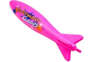 TOPWAYS 9" Large Pool Torpedo Rocket Spins & Glides Up to 30 Feet Like Underwater Football for Under Water Passing Games Unterwasser-Torpedo-Tauchspielzeug Gleiter Tauchen Torpedos