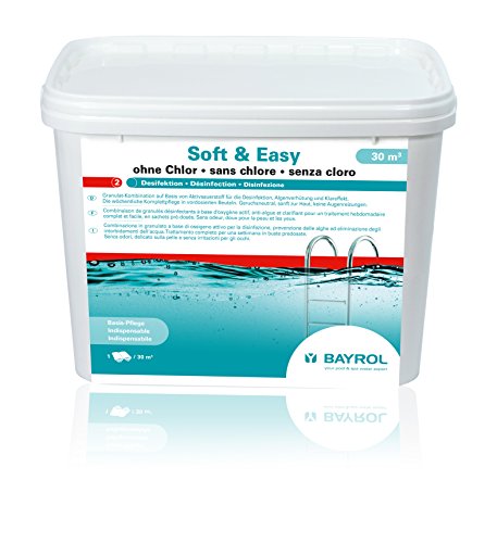 BAYROL Soft & Easy ohne Chlor - Aktivsauerstoff Granulat mit Algenverhütung und Klareffekt - vorportionierte Beutel - 5,04 kg - 30 m³