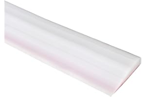 IGTOPS Ausgleichsprofil, Übergangsprofil Selbstklebend, Schwelle Übergangsschiene, Silikon Türschwellenrampe, Schwellenrampe, Rollstuhlrampe für Türöffnungen,Badezimmer (Weiß, 5 x 1 x 100 cm)