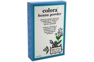 Colora Henna Powder Hair Color Light Brown 2oz (2 Pack)