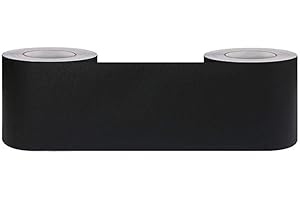 WYLNEP Bordure de papier peint Frise Murale Adhesive Bordure Papier Peint Frise Autocollante pour Cuisine,Salle de Bains, Plafond, Salon, Chambre Décoration Murale Givré noir 5cm X 1000cm
