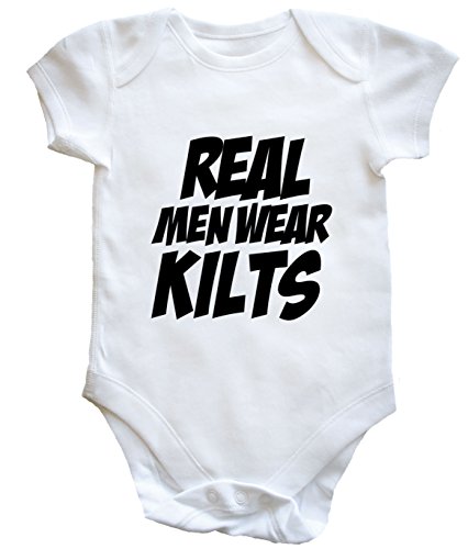 HippoWarehouse REAL MEN WEAR KILTS baby vest boys girls