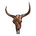 Produktbild dasmoebelwerk XXL Bullenschädel Rinderschädel Wand Garten Deko Figur Skulptur In- und Outdoor H69 cm Antik-Kupferfarben
