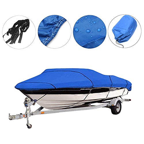 JVSISM Outdoor Housse De Bateau De Pêche pour la Pêche Sportive Yacht Cover 210D Housse De Bateau De Vitesse 11-13 Pouces 14-16 Pouces 17-19 Pouces Kit étanche pour Coque en V De Type V