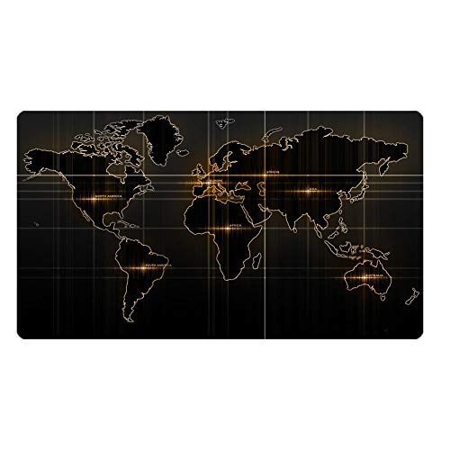 Preisvergleich Produktbild obiqngwi für elektronische Wettkampfsportarten, Weltkarte gedruckt große Gaming Mouse Pad Tisch Gummi Anti-Rutsch-Matte Dekoration - 800 * 300mm