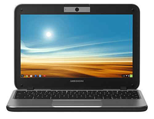 Preisvergleich Produktbild Medion Akoya S2015 MD 60000 29,5 cm (11,6 Zoll HD Display) Chromebook (ARM Cortex A17 Quad-Core-Prozessor, 2GB RAM, 16GB Flash-Speicher, integrierter Tragegriff, Chrome OS) titan