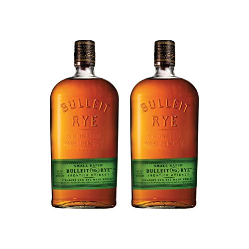 Bulleit Rye Frontier Whisky 692952 - Botella de Whisky (2 Unidades, con Alcohol, 45%, 700 ml)