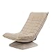 Produktbild Nichtstuer Faules Sofa Stillstuhl Single 360 ° Quadratische Basis Drehstuhl Fünfstufig Verstellbare Rückenlehne Liegestühle Balkon/Wohnzimmer/Schlafzimmer/Lounge-Sessel 65 * 22 * 154cm