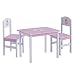 Produktbild Zeller 13442 Kinder-Sitzgarnitur Princess,  MDF/Tisch: ca. 60 x 48 x 45 cm, Stuhl: ca. 28 x 26 x 54 cm, 3-teilig